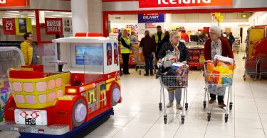 An iceland store in the kennedy centre opening one hour early to allow elderly shoppers to buy food