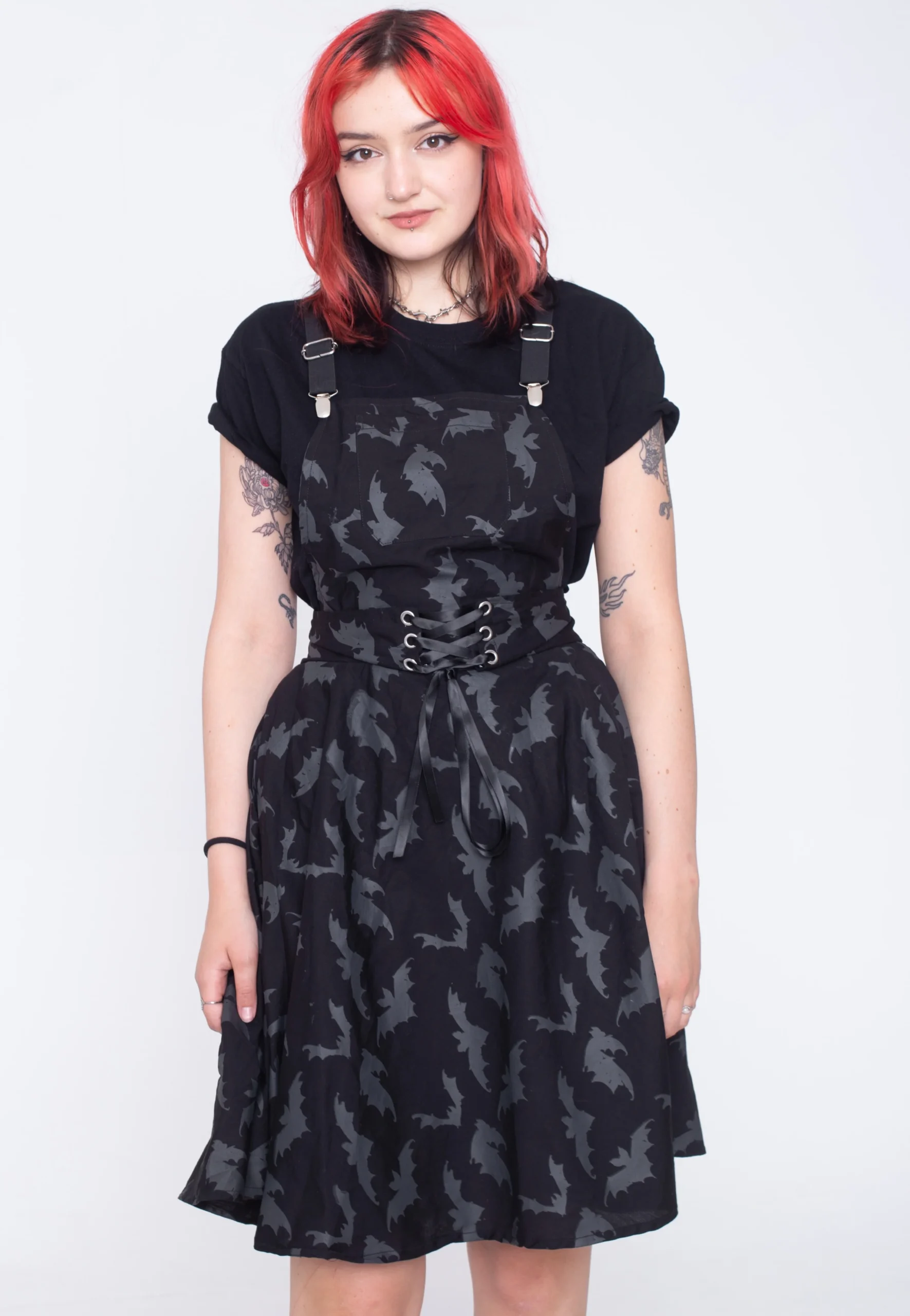 Heartless Odiliepinaforeblackgrey Tops Jumpsuit D Odiliepinafore Bg Art22 003659 5081944471380 522010 325