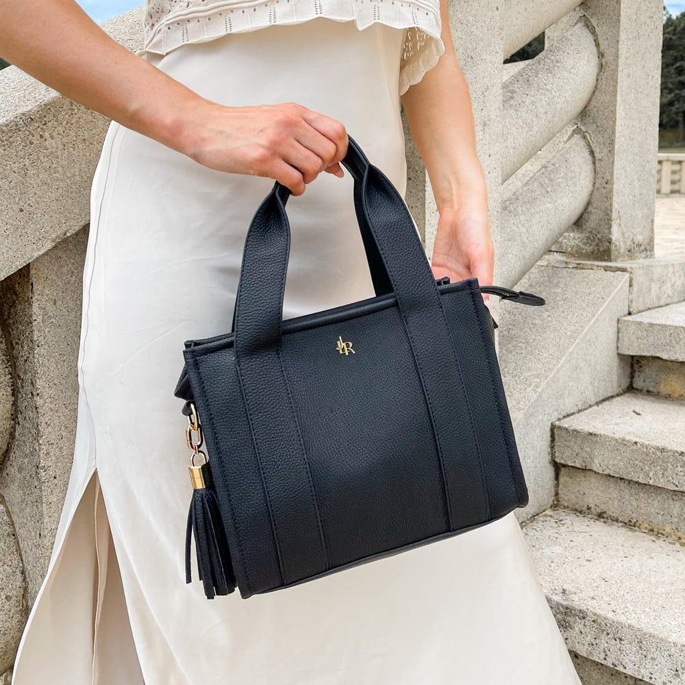 Johnny Loves Rosie Black Mini Taylor Tote Bag