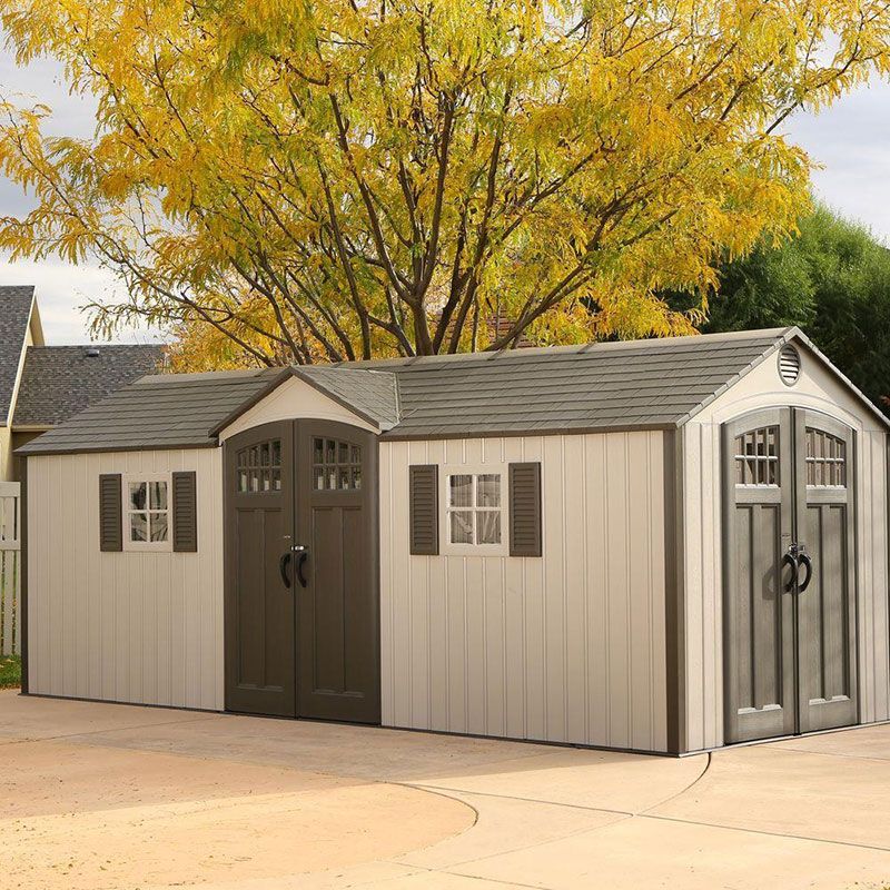 Lftshed20x8 60127 20x8 Lifetime Dual Entrance Heavy Duty Plastic Shed Main Min