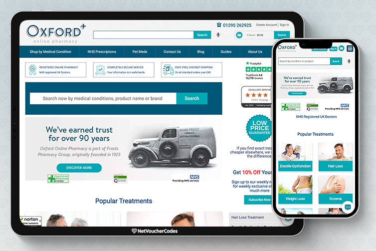 Oxfordonlinepharmacy Homepage