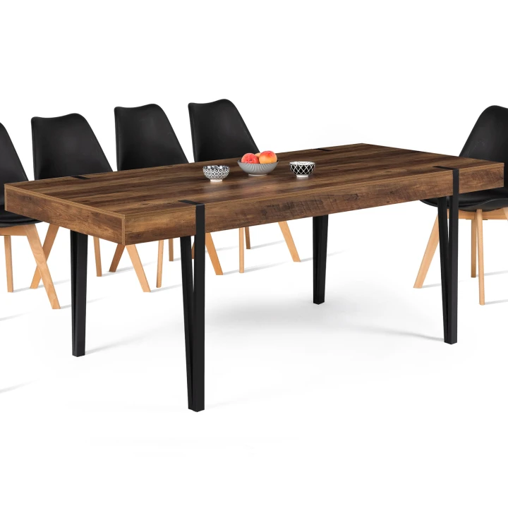 Table a manger rectangle austria 10 personnes bois pied epingle 200 cm