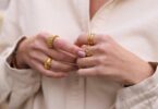 Wave ring 18ct gold plated verme