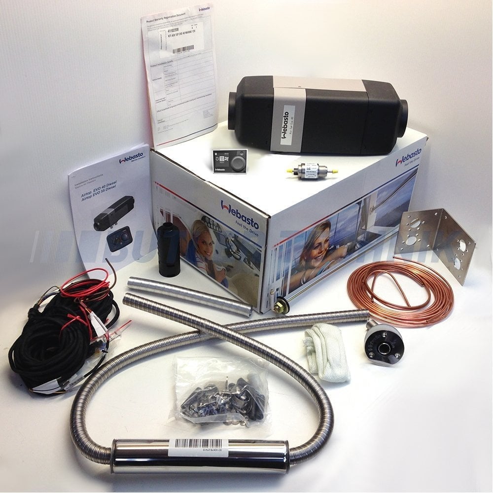 Webasto Air Top Evo 40 4kw 12v Marine Heater Kit With Multicontrol Hd 7 Day Timer 4110220a P52 4662 Image